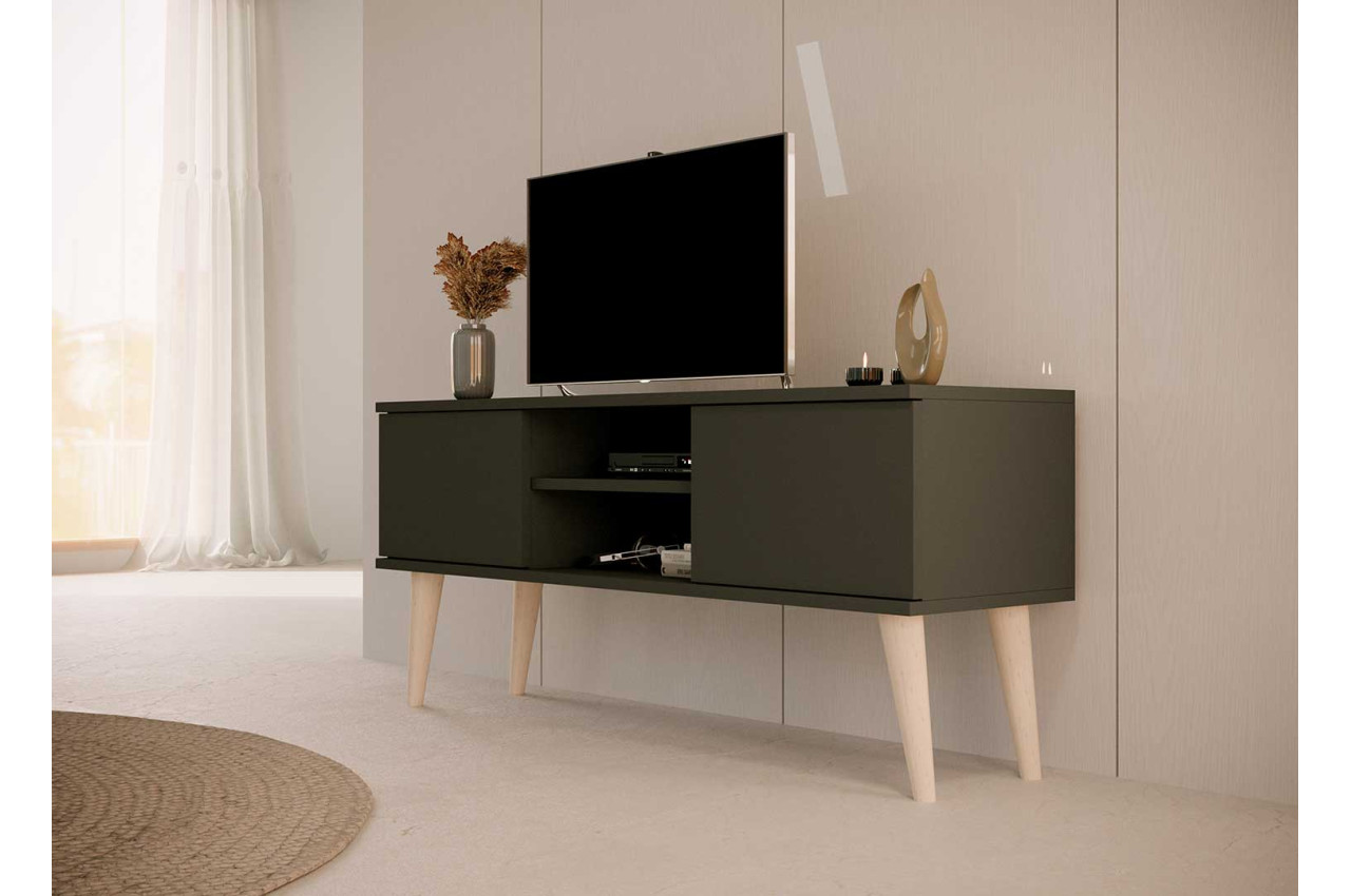 Meuble TV de luxe moderne simple, lumineux, lumineux, blanc et