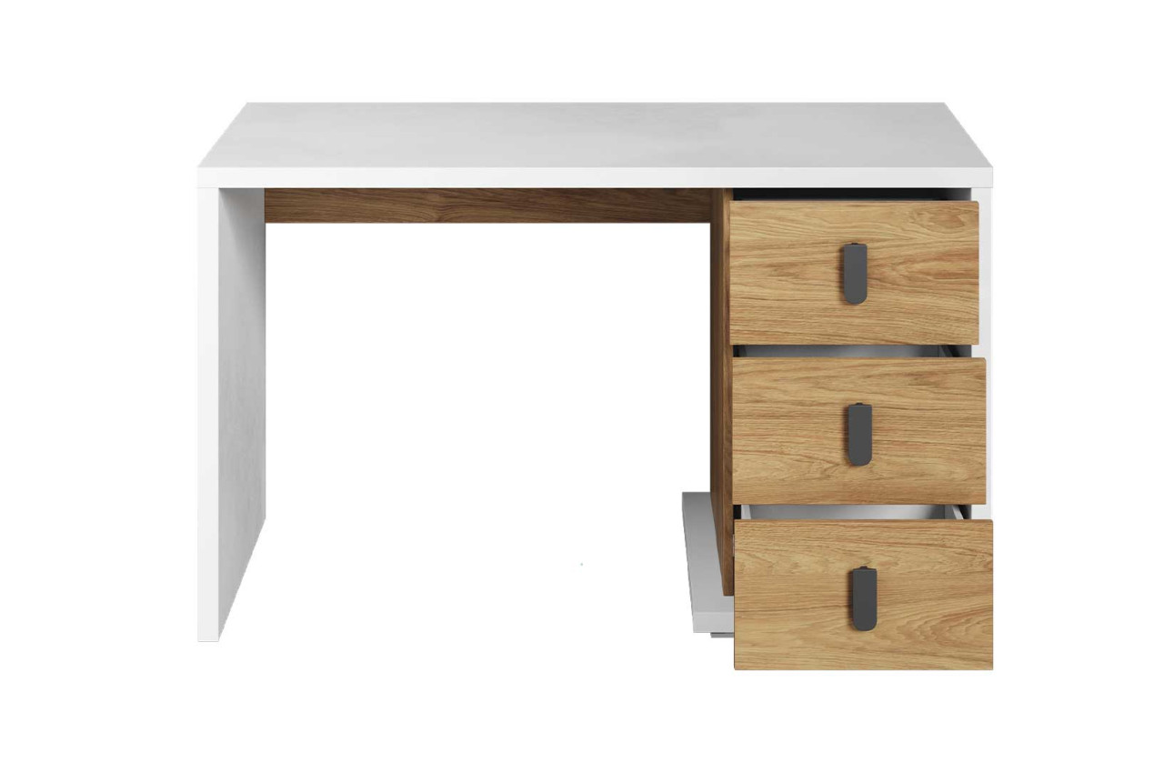 Bureaux, meubles et rangements, Bureau RUBY 3 tiroirs chêne 120 x