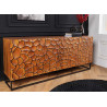 Buffet original façades mosaïque effet 3D manguier marron