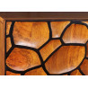 Buffet original façades mosaïque effet 3D manguier marron