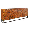 Buffet original façades mosaïque effet 3D manguier marron