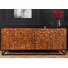 Buffet original façades mosaïque effet 3D manguier marron