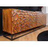 Buffet original façades mosaïque effet 3D manguier marron