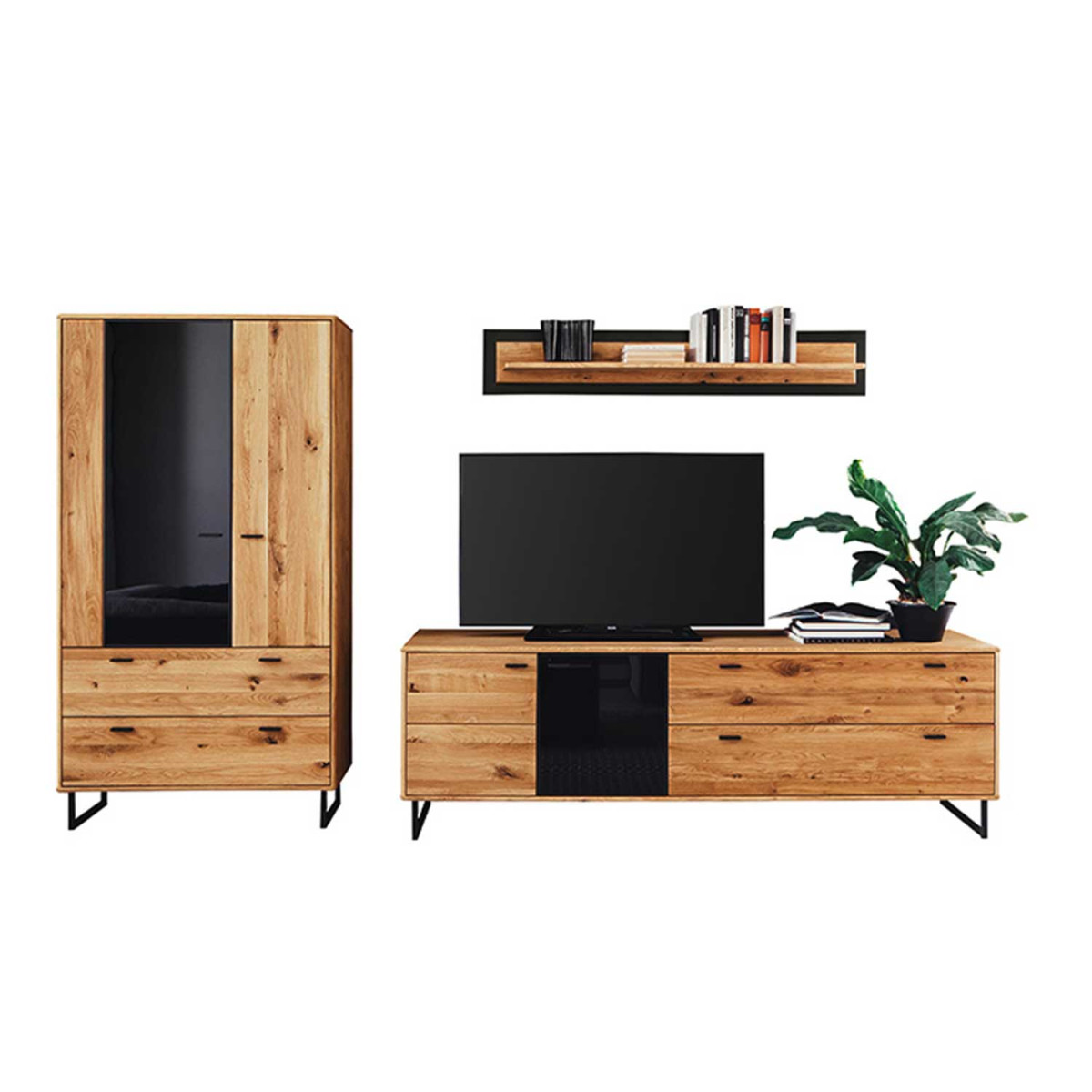 Ensemble de meubles tv en bois massif 319 cm AREZZO