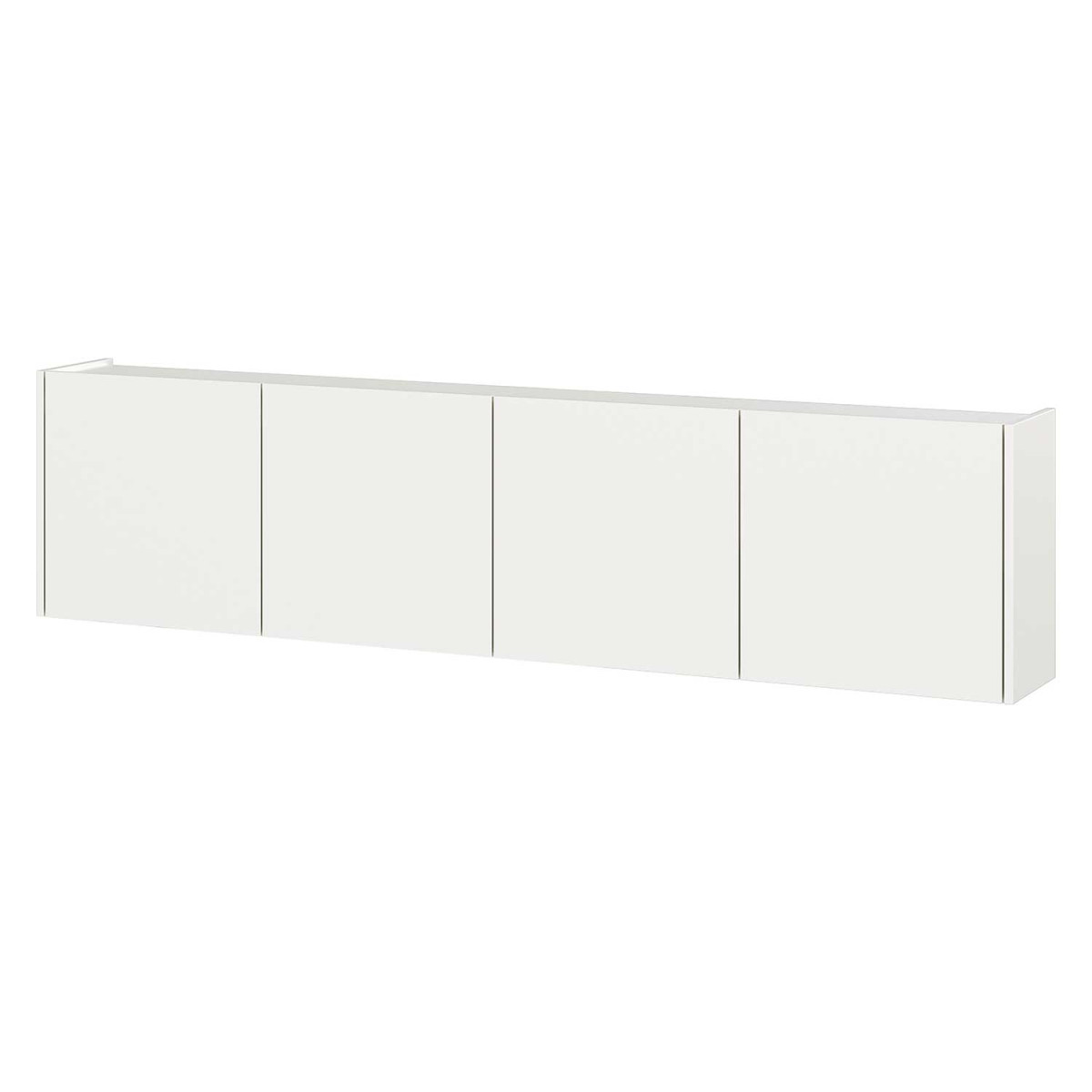 Meuble TV suspendu blanc 4 portes 183 cm Piana