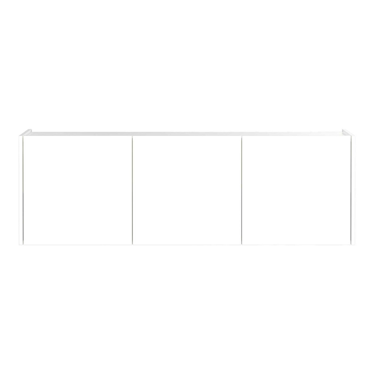 Meuble TV suspendu blanc 3 portes 138 cm Piana