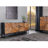 Buffet bois de manguier et bois de teck 4 portes Taylor