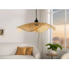 Lampe suspendue en bambou naturel 50 cm Tiki