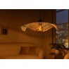 Lampe suspendue en bambou naturel 50 cm Tiki