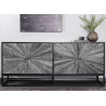 Buffet en manguier noir et teck gris 4 portes Taylor