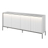 Buffet moderne 4 portes blanc 193 cm Trend