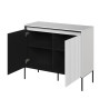 Commode moderne 2 portes blanche Trend