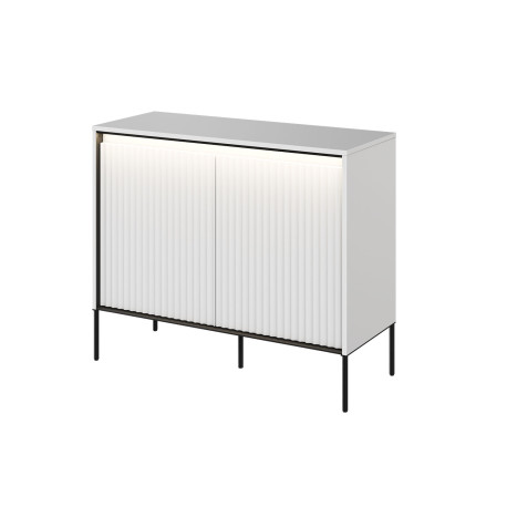 Commode moderne 2 portes blanche Trend