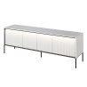 Meuble TV 4 portes blanc 167 cm Trend