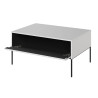 Table basse rectangulaire blanche 1 porte Trend