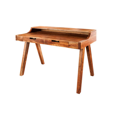 Bureau 2 tiroirs en bois d'acacia Lucia