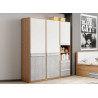 Armoire 3 portes, 2 tiroirs et 2 niches Pixel