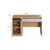 Bureau avec rangement chambre enfant Pixel