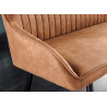 Banquette design marron avec accoudoirs 160 cm Issa