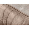 Chaises modernes microfibre taupe Issa