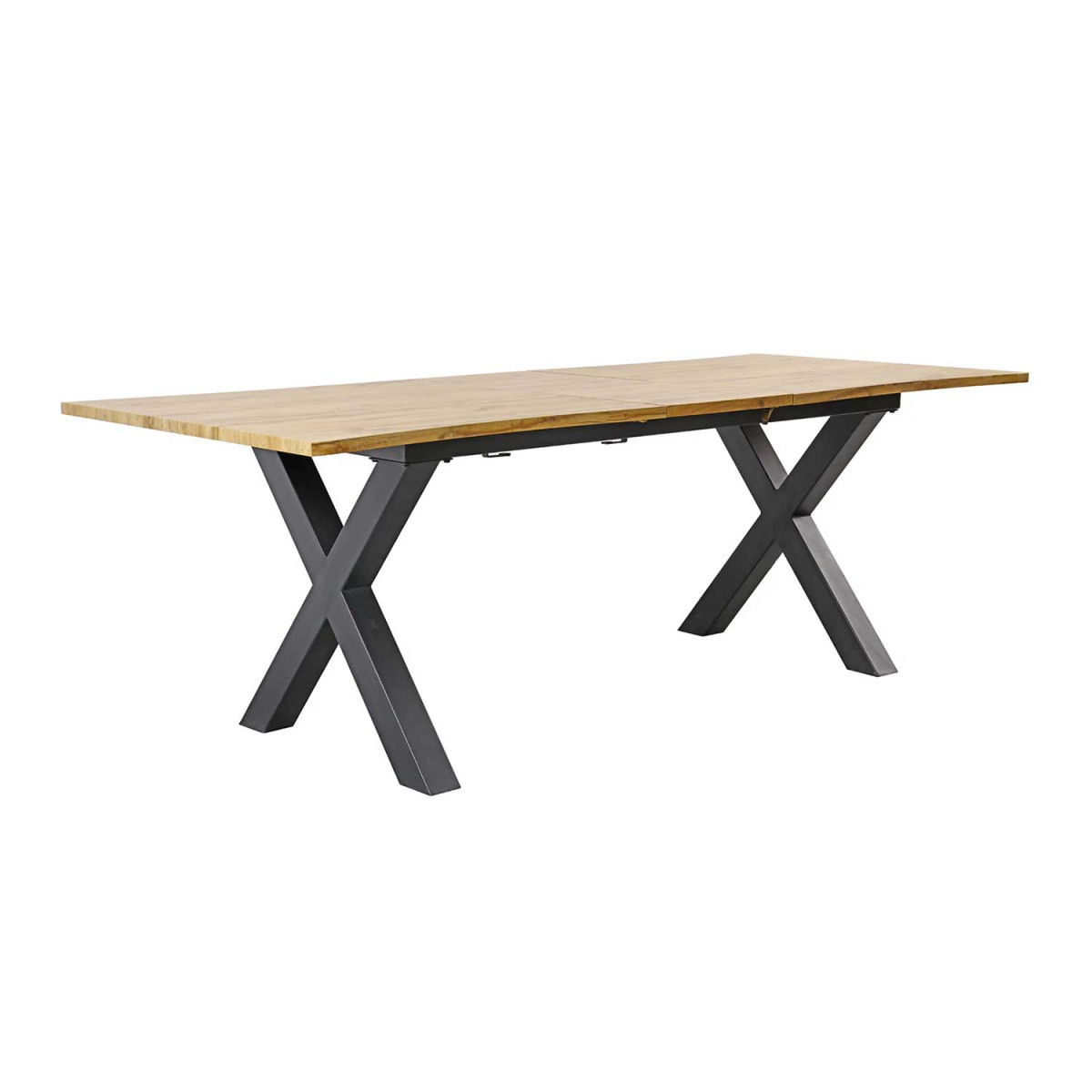 Table extensible 160-200 cm aspect chêne sauvage Sakura