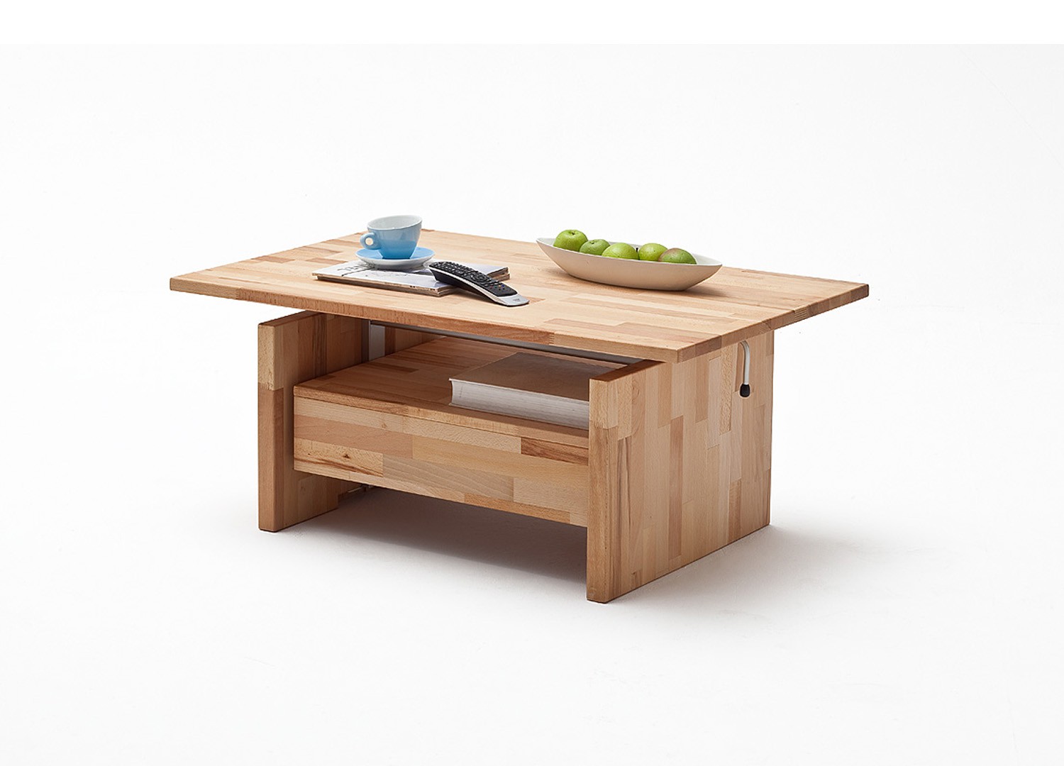 Table basse rectangulaire en bois avec plateau relevable - Cbc-Meubles