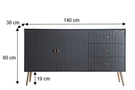 Dimensions du meuble buffet moderne