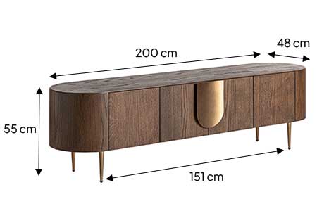 Dimensions du meuble tv